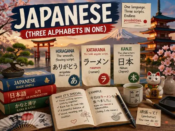 Japanese (Three Alphabets in One)