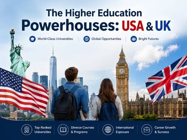The Higher Education Powerhouses: USA & UK